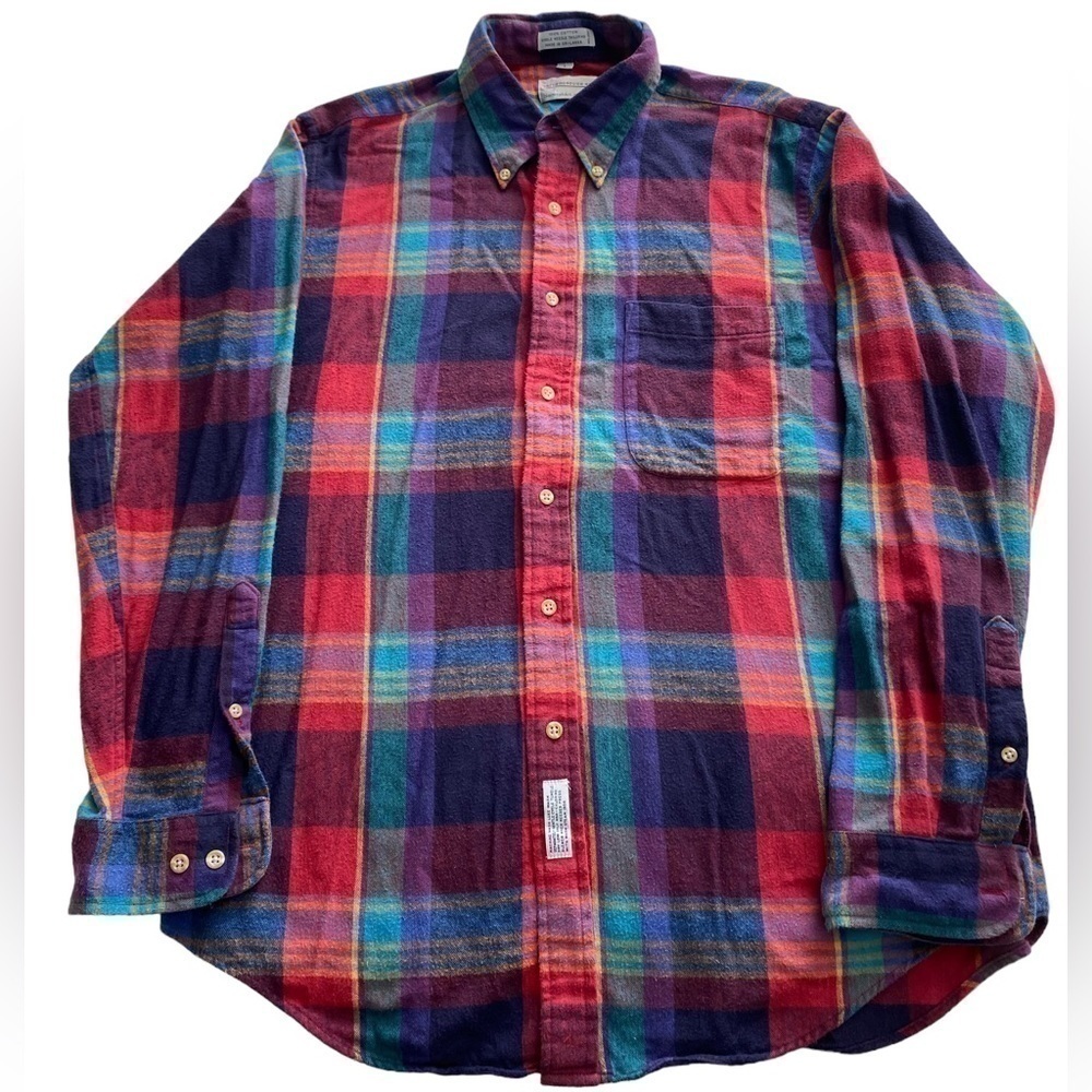 Peterborough Row rare vintage flannel size Large